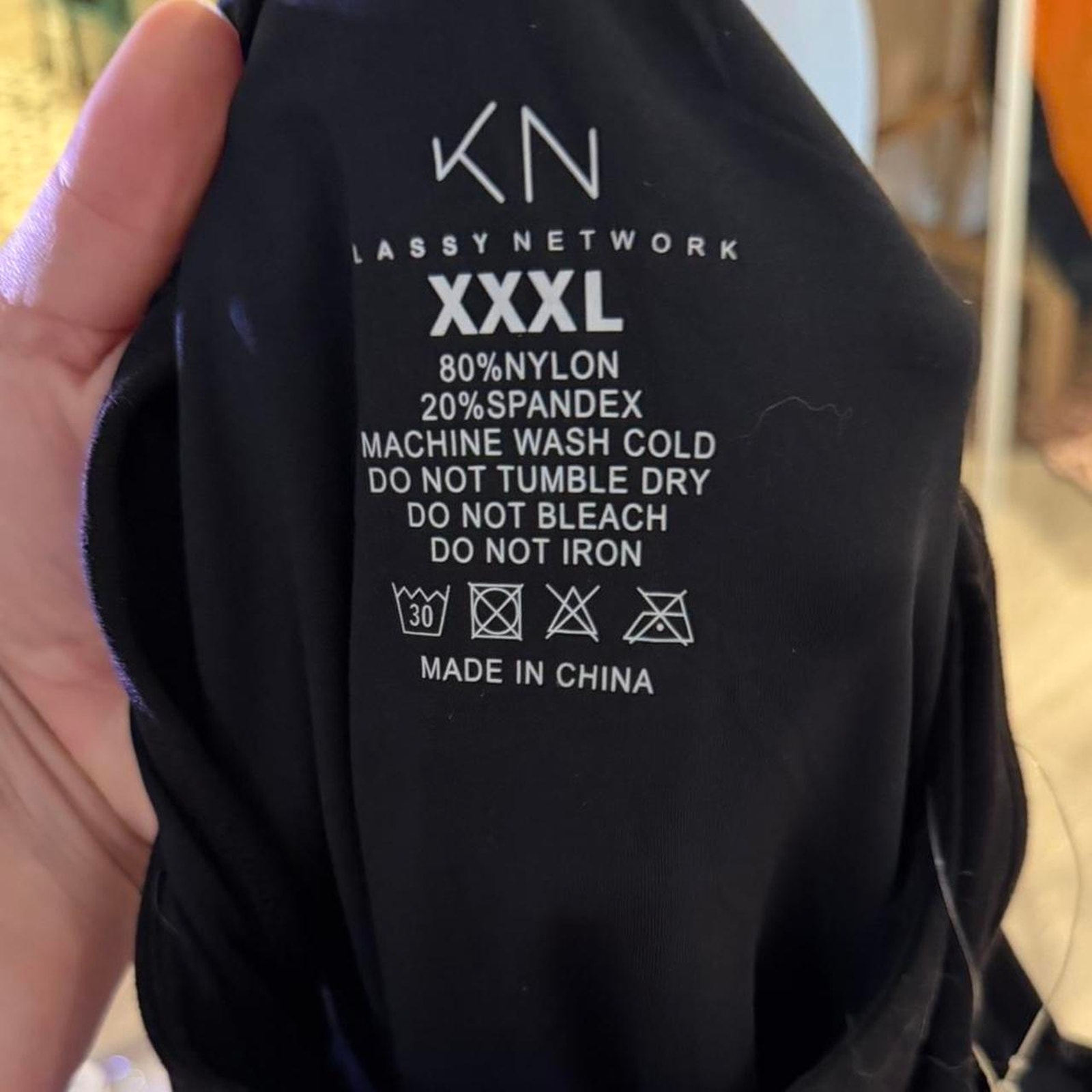 Klassy Network Black Cut-Out Bodysuit With Built-In Bra - Size Xxxl - Nwt — image 3 of 3